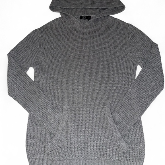 RDI Sweaters - RDI Light Gray Knit Hooded Pullover